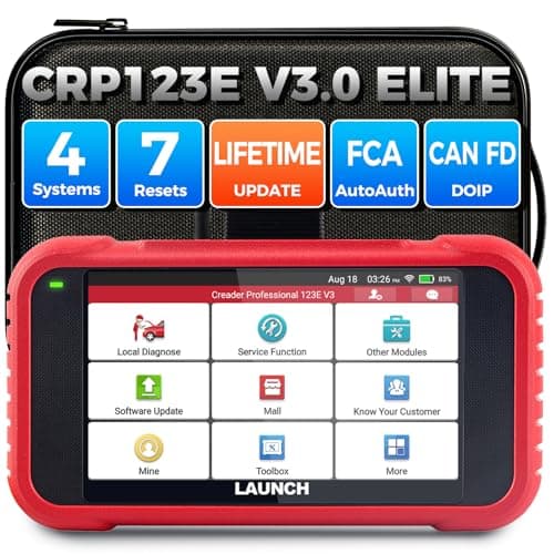 Scanner OBD2 de lancement amélioré 2026 CRP123E V3.0 Elite, outil de diagnostic pour moteur, ABS, SRS, at, avec 7 réinitialisations, huile/T...