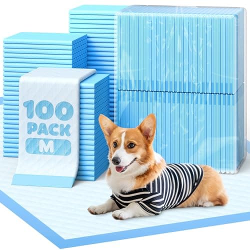Powools Puppy Pads - Super Absorbent & Spill-Proof Pee Pads for Dogs with 6-Layer Material, Quick-Dry Dog Pee Pads for Floors, Furniture, Vehicle,...