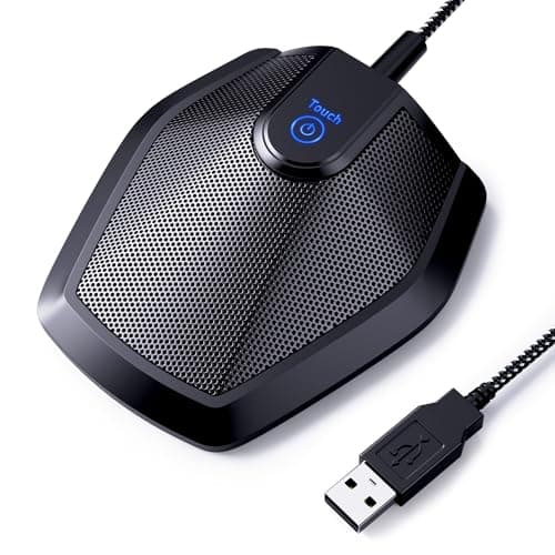 TONOR Conference USB Microphone, Omnidirectional Boundary Condenser PC Mic for Video Conference, Recording, Skype, Online Class, Court Reporter,...