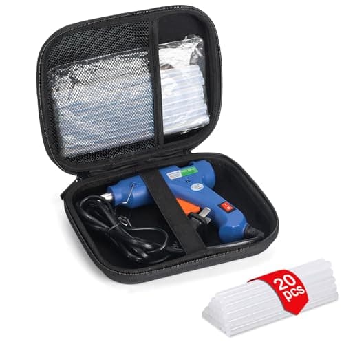 Glue Gun and Sticks Set, Hot Melt Glue Gun Mini for Crafts with 20 Pcs Glue Sticks,Hot Mini Glue Guns with Hardshell Carrying Case for School DIY...