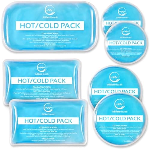 Reusable Hot and Cold Gel Ice Packs for Injuries | Cold Compress, Ice Pack, Gel Ice Packs, Cold Pack, Gel ice Pack, Cold Packs for Injuries | 7 Pack