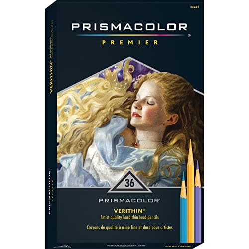Prismacolor Premier Verithin Couleurs assorties, 36 crayons, paquet de 1 boîte (2428)
