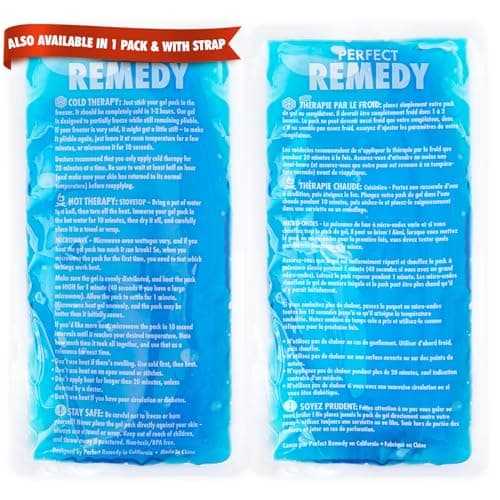2 Pack Gel Ice Packs for Injuries, Reusable Gel Ice Packs for Muscle Pain, Cold & Hot Pack, Ice Pack for Knee & Back/Neck Ice Pack, Hot Water...
