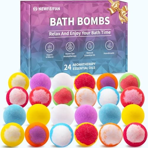 NEWFEIFAN Bath Bombs for Women & Men Gift Set - 24 Pack